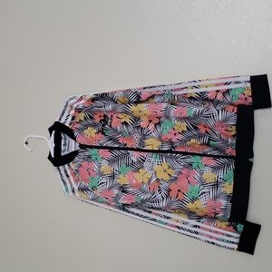 Adidas floral print sweater